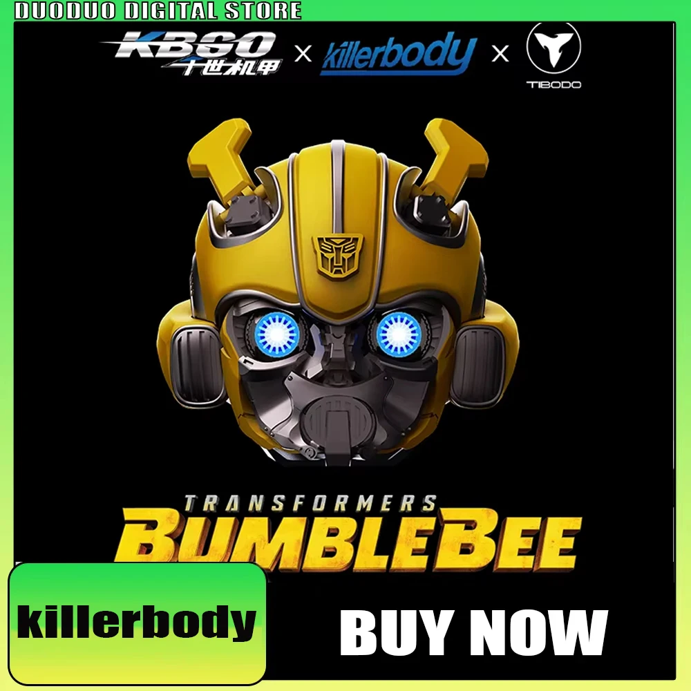 

В наличии Трансформеры Killerbody Bumblebee Bluetooth Наушники Шумоподавление Сплав Tide Play Подвижная фигурка Мех Робот Подарки