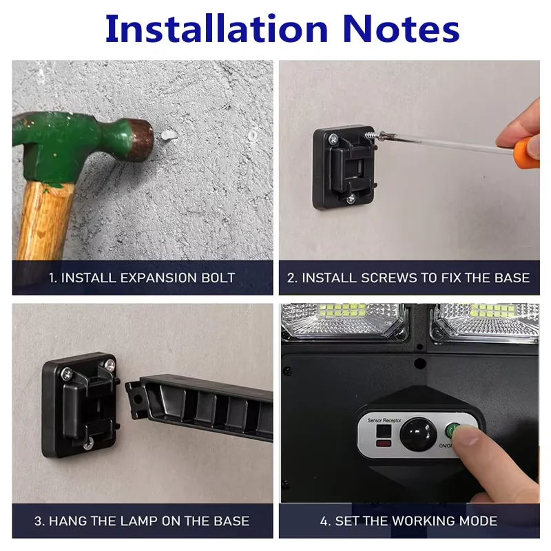 Wide Range Lighting Solar Lamp Most Powerful Outdoor Solar Light 720 LED Remote Control Garden Street Light Super Bright Lamp