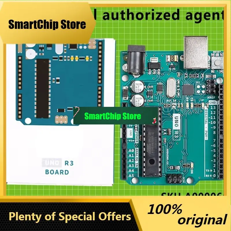 SmCpFor Arduino Uno Rev3 A000066 Atmega328p Avr Microcontroller For Arduino Projects
