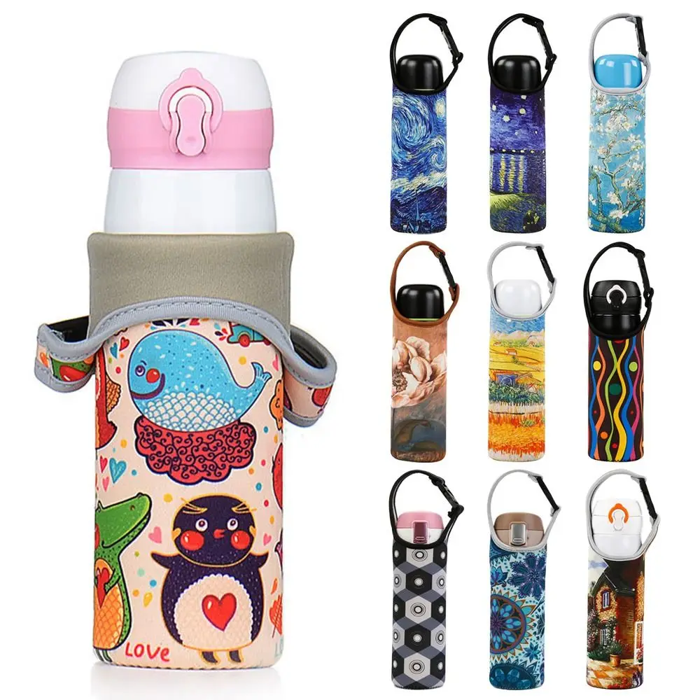 1PC Portable Sport Water Bottle Cover Insulator Sleeve Bag Case Pouch Bottles Cup Pouch Camping Drinkware Accessories