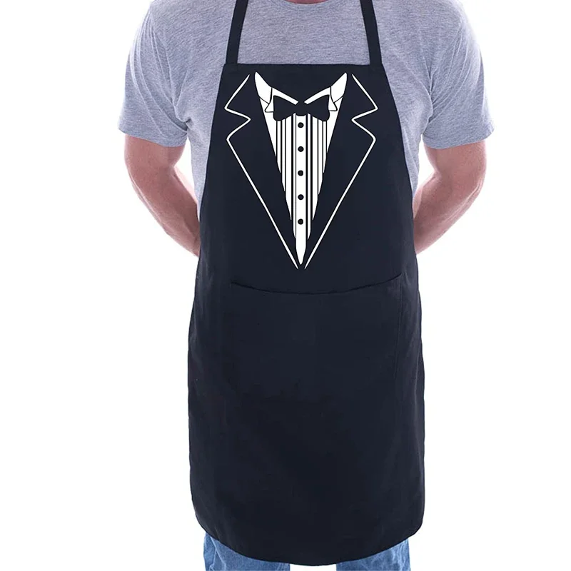 Tuxedo Groom Groomsman apron BBQ Wedding bachelor party Proposal Gift daddy hubby husband Christmas birthday anniversary present