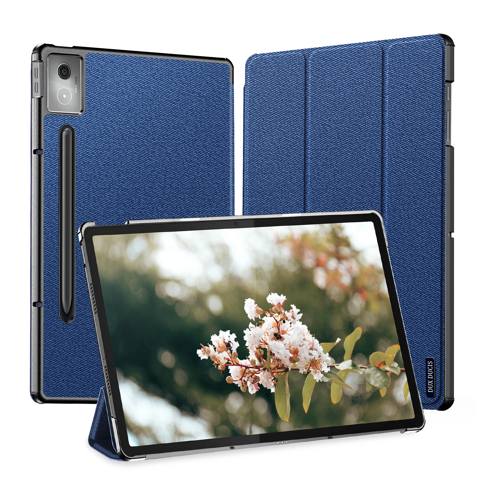 DUX DUCIS Tri-fold Stand Tablet Schokbestendig Case voor Lenovo Idea Tab Pro 12.7 K11 Plus 11.45 Tab Plus Auto Wake/Sleep Functie