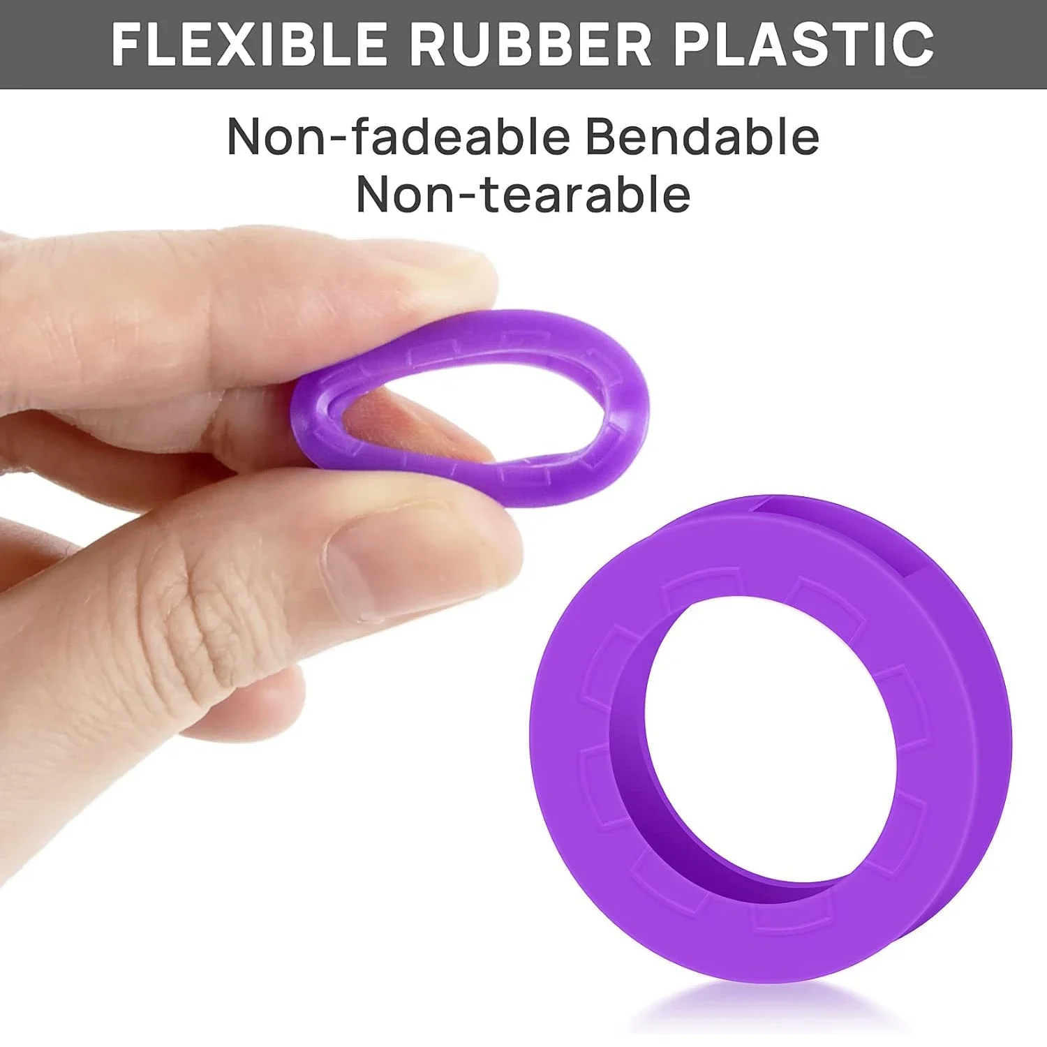 10-50 Buah Penutup Kunci Pengidentifikasi Kunci Silikon Tahan Lama Label Kunci Berongga Lengan Penanda Tag Berkode untuk Kunci Rumah Datar Standar