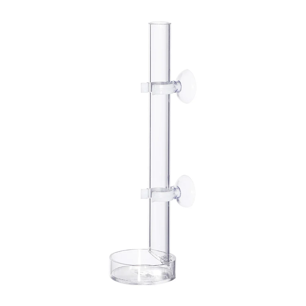 

Shrimp Feeder Tube 60Mm Transparent Acrylic Feeding Basin Leak Proof Easy Fixation For Fish Tank Pet Supplies Feeder Tube