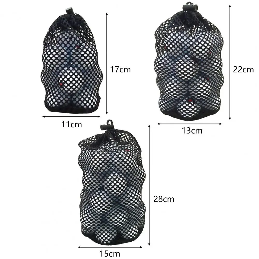 48-56 Balls Golf Mesh Bag Table Tennis Bag Nylon Storage Ball Pouch Golf Ball Carrying Holder Organizer Golf Accessories 골프용품 골프