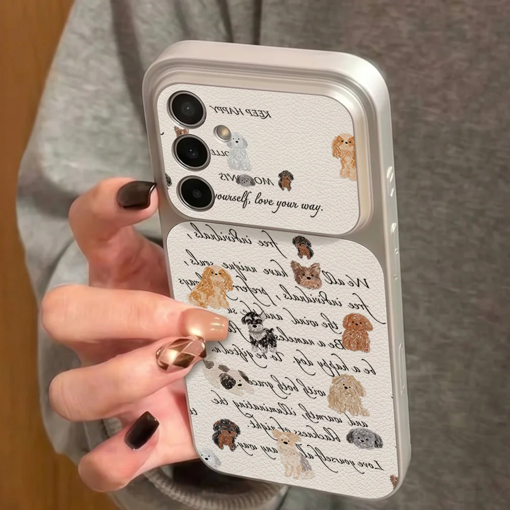 Cute Dog Phone Case For Samsung S25 Ultra S26 S24 S23 A56 A16 A55 A57 A17 A54 A53 A37 A36 A34 A32 A27 A25 A24 A23 A15 A14 A07