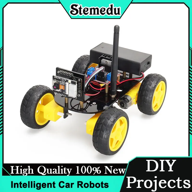 ESP32 CAM DIY Smart Car Robot Kit met camera voor Arduino STEM Onderwijs Leren Afstandsbediening Programmeerbaar