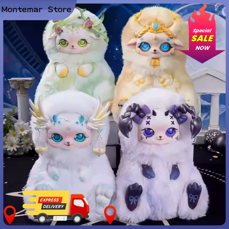 

Подлинная слепая коробка Mobo Star, серия «Двенадцать созвездий», загадочная коробка, мягкая плюшевая виниловая кукла для девочек, настольная коллекция, подарок-сюрприз