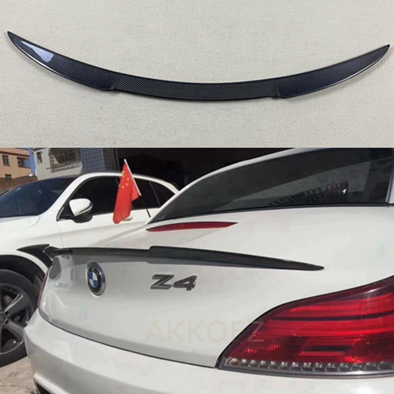 

For BMW Z4 E89 V Style Carbon Fiber Rear Spoiler Trunk Wing 2009-2016 FRP Glossy Black Forged Carbon