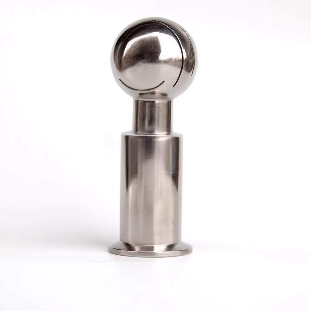 

Зажим Φ38Φ51 мм OD50,5/64 мм Выпускной клапан из нержавеющей стали 304, вращающийся шарик для очистки, шарик для чистки гигиенического распыления