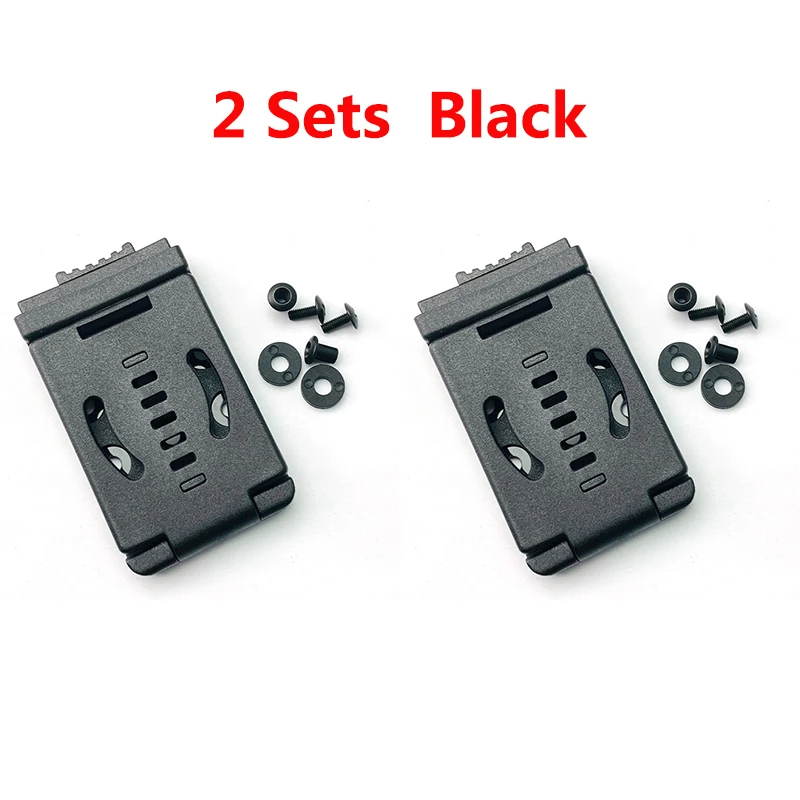 2 Sets Met Schroeven Fast Dial Multifunctionele Kydex Schede Terug Clip Mes Scheden Taille Klem Diy Maken Accessoires onderdelen Tool