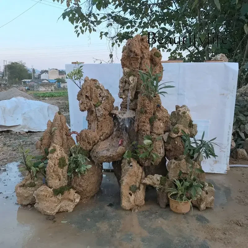 Y1 Large Pool Rockery Villa Rockery Absorbent Stone Natural Raw Gemstone Courtyard Garden Fish Pond