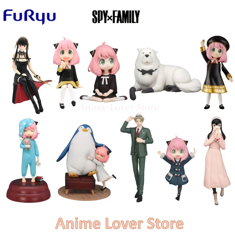 IN STOCK Original FURYU Spy Family Anya Forger Penguin Yor forger Loid Forger Collection Anime Figure Toys for Kids Gifts