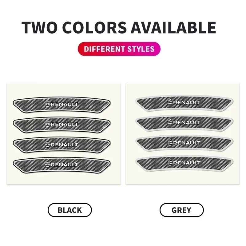 4Pcs Car Wheel Badge Sticker Emblem Decoration For Renault Captur Megane Clio Arkana Line Koleos Kwid Duster Kadjar Accessories view 3