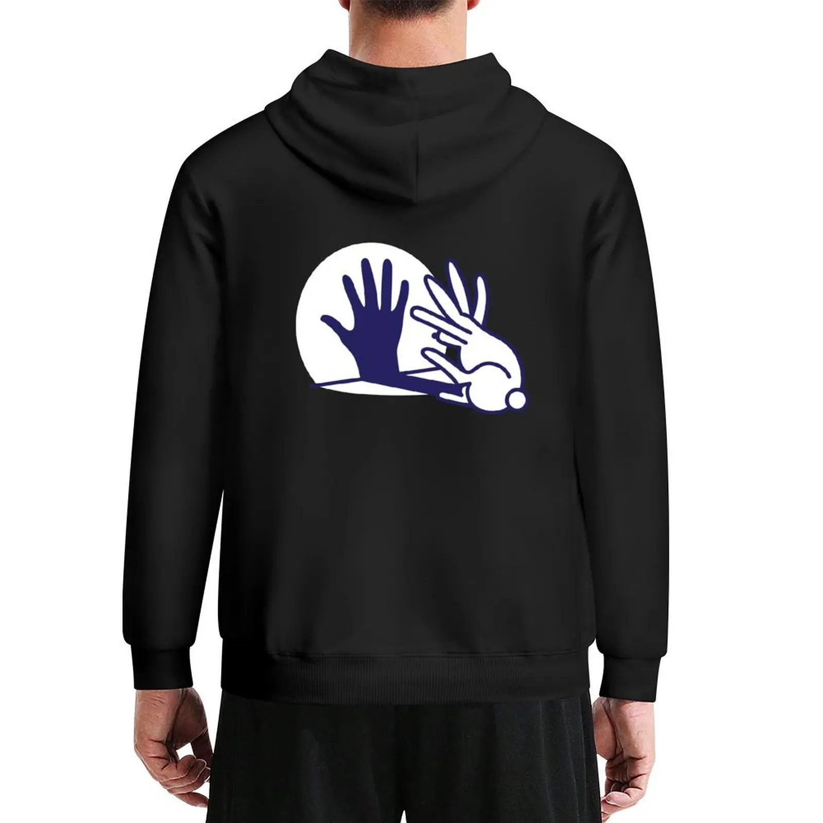 

hand shadow rabbit Hoodie men's clothes men clothes fashion men winter clothes hoodie graphic