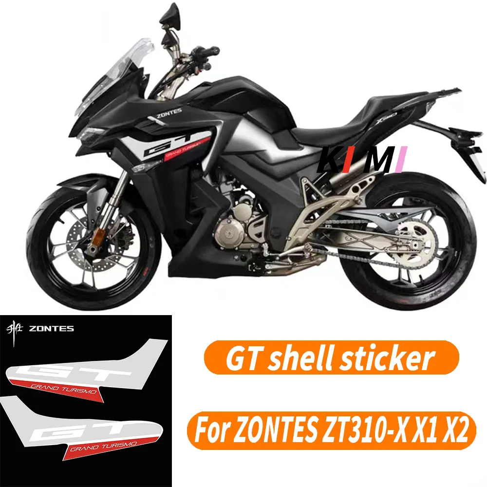 

Motorcycle modification accessories Shell GT sticker sticker painting Car sticker large surround For ZONTES ZT310-X X1 X2