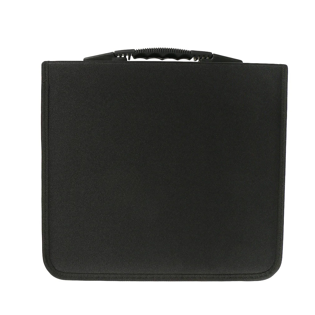 320 Discs Portable CD DVD Wallet Holder Bag Case Album Organizer Media Storage Box(Black) CD Box DVD Case Storage Bag