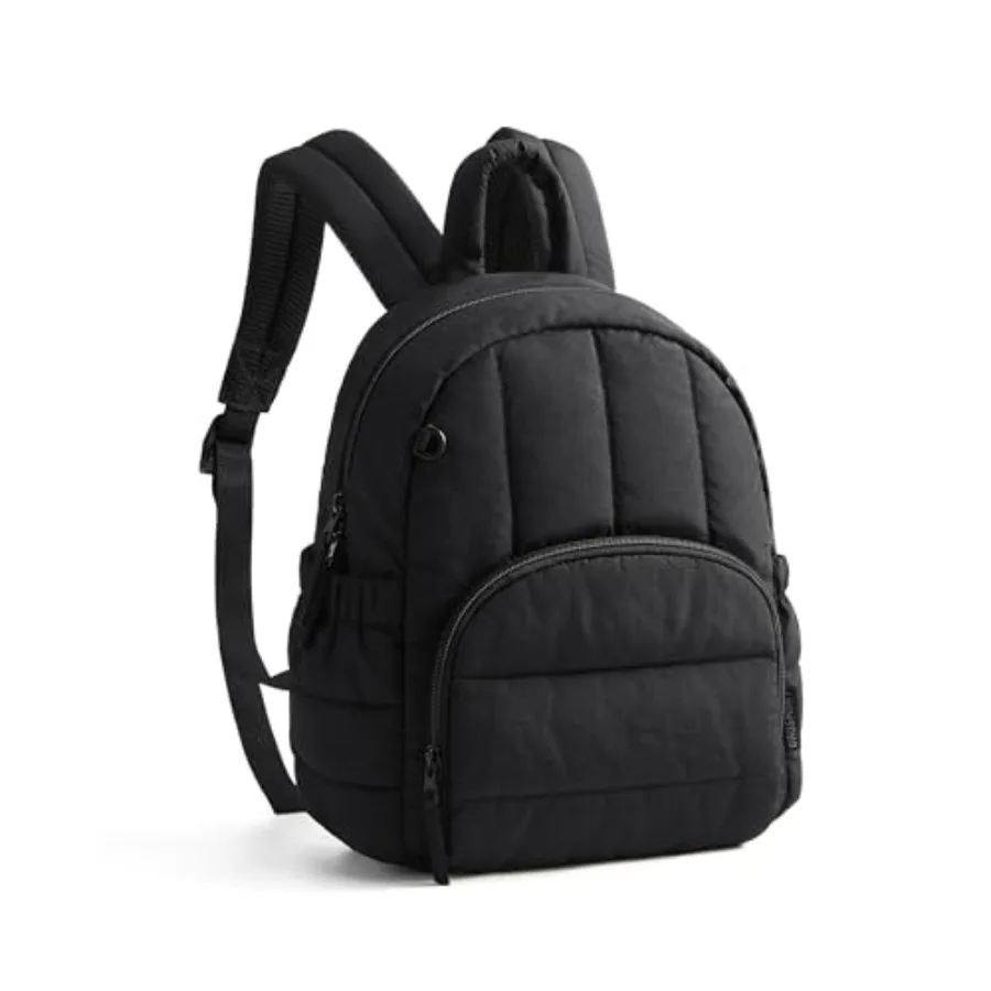 

Mini Backpack for Women, Lightweight Puffer Small Backpack Purse, Quilted Casual Travel Daypack, Cute Water-Resistant Bookbag f