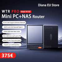 NAS Mini PC Firewall  Intel N100  Ryzen 5825U DDR4 2x M.2 NVMe 2.5G LAN WiFi6 Support FreeNas RAID 4x HDD Windows 11 Router OS