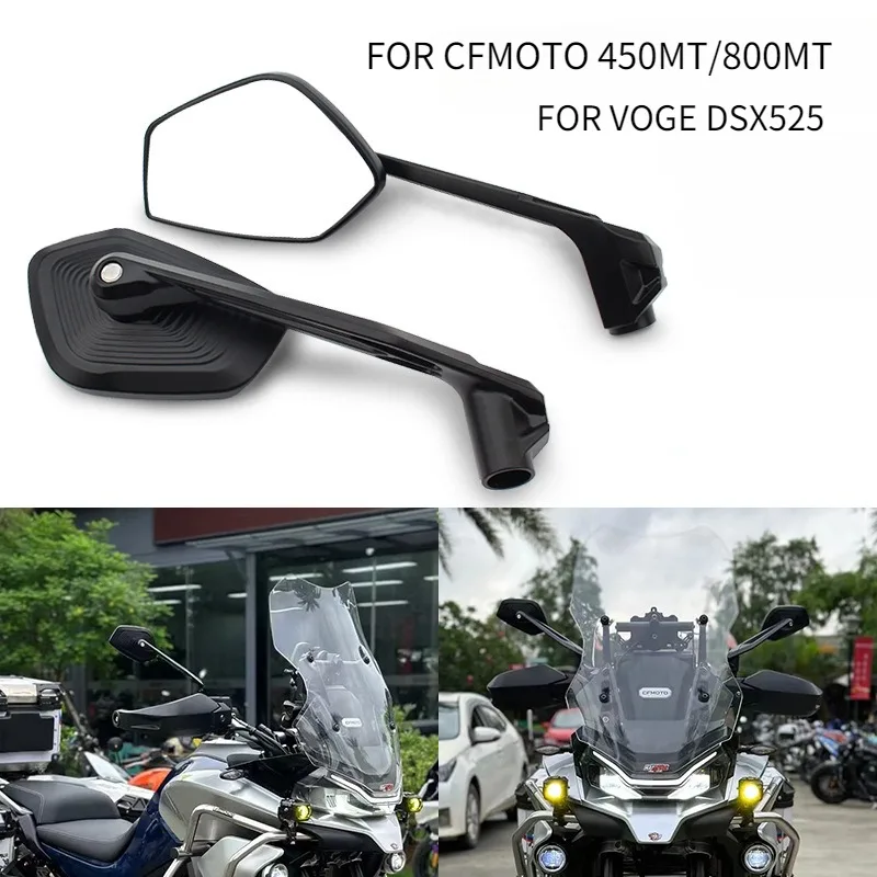 

A Pair Rearview Mirror Motorcycle for CFMOTO 450MT 800MT VOGE DSX525 Motorcycle Modification Rearview Mirror Wide-Angle Vision