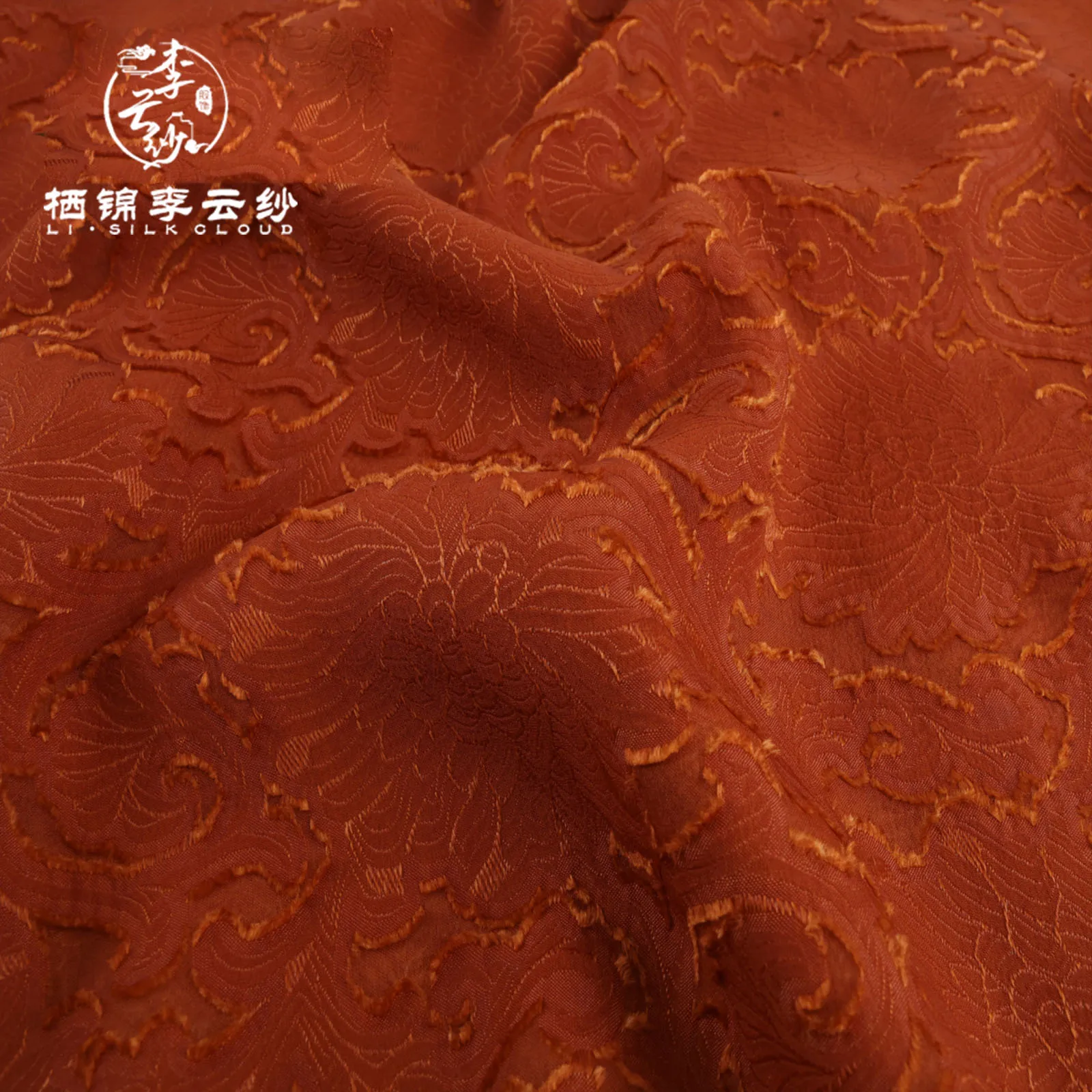 قميص LI SILK CLOUD 100% حرير التوت Xiangyunsha ذو 7 أكمام - أحمر صيني كلاسيكي، حاشية متأرجحة كبيرة، بلوزة شرقية تقليدية