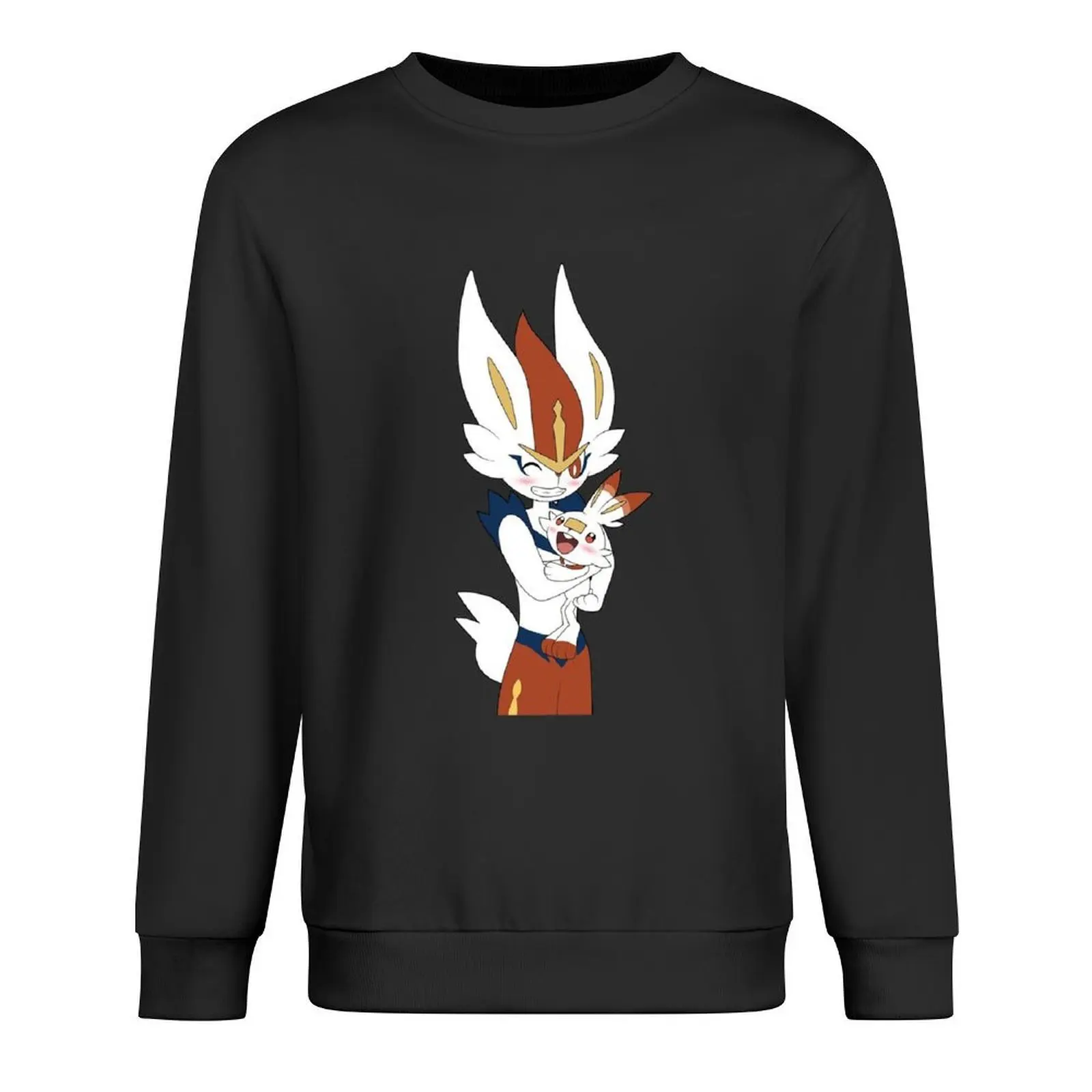 

Scórbunny and Cindérace cute art Pullover men's sweat-shirt men's winter sweater men's coat sweat-shirt set pullover