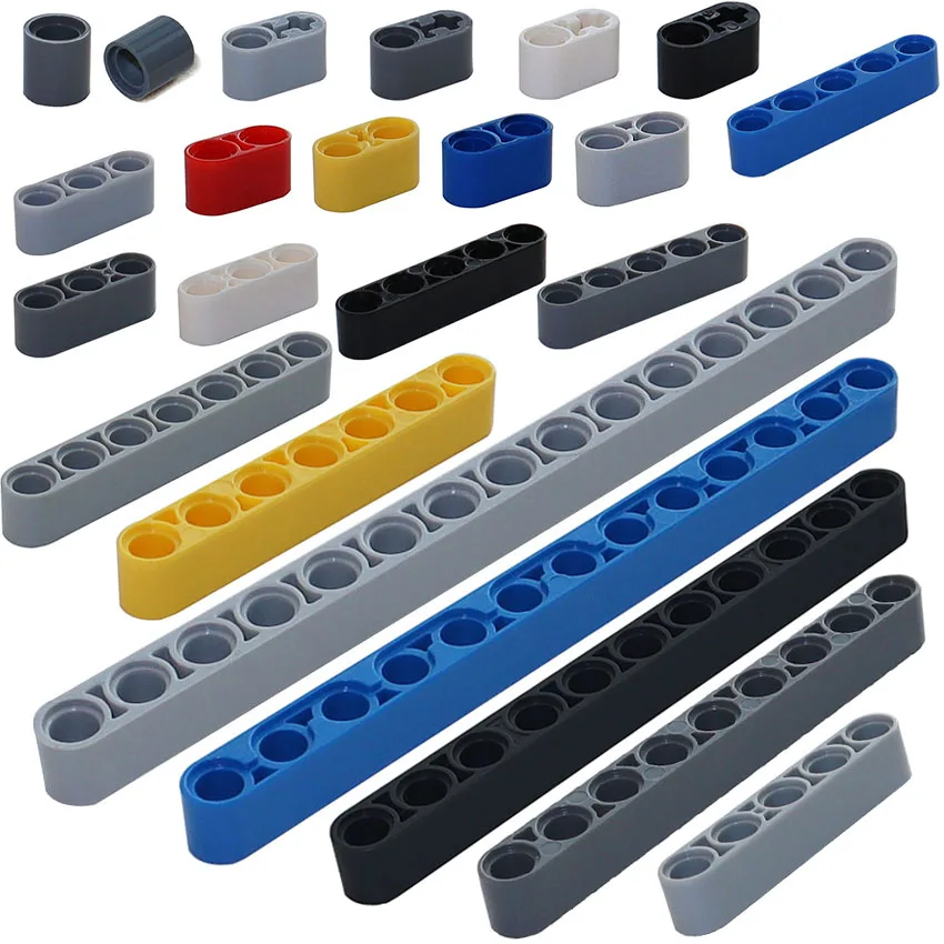 Beams Technical Building Blocks 18654 43857 60483 32523 32316 32524 40490 32525 41239 32278 MOC Parts Thick Liftarm DIY Bricks