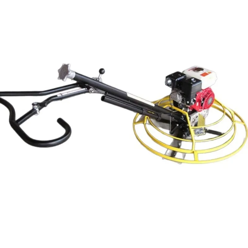 Hand-held pneumatic polisher for engineering concrete, for road smoothing and indoor polishing