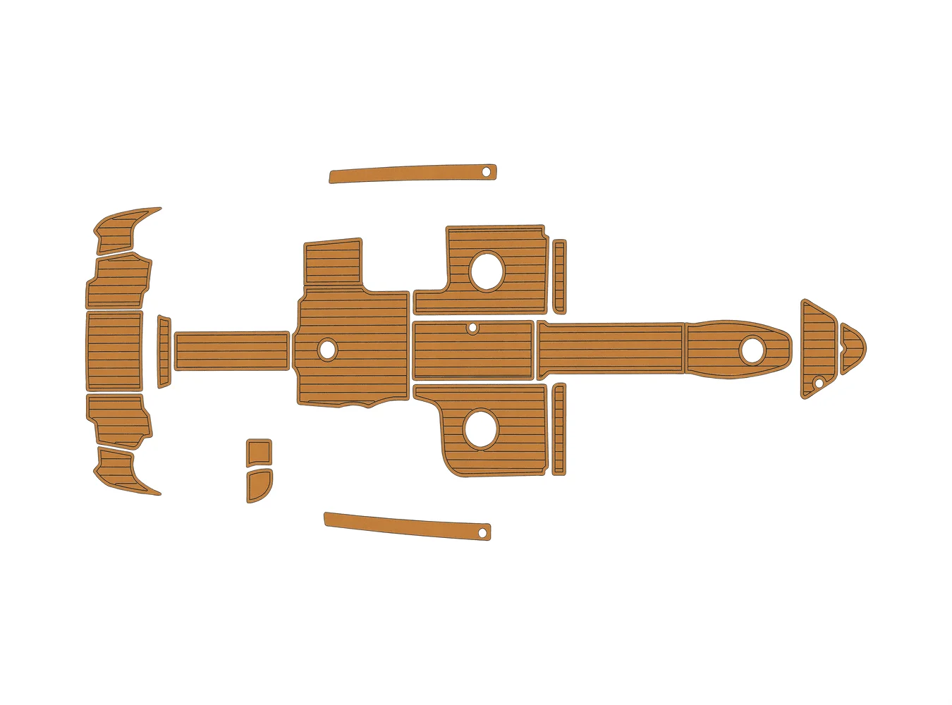 

2007-2015 морской лучи 270 SLX 1/4 дюйма, 6 мм, пена EVA, нескользящий морской настил из тикового дерева из ПВХ, морской коврик 1,3ek, водный ковер, морской пол