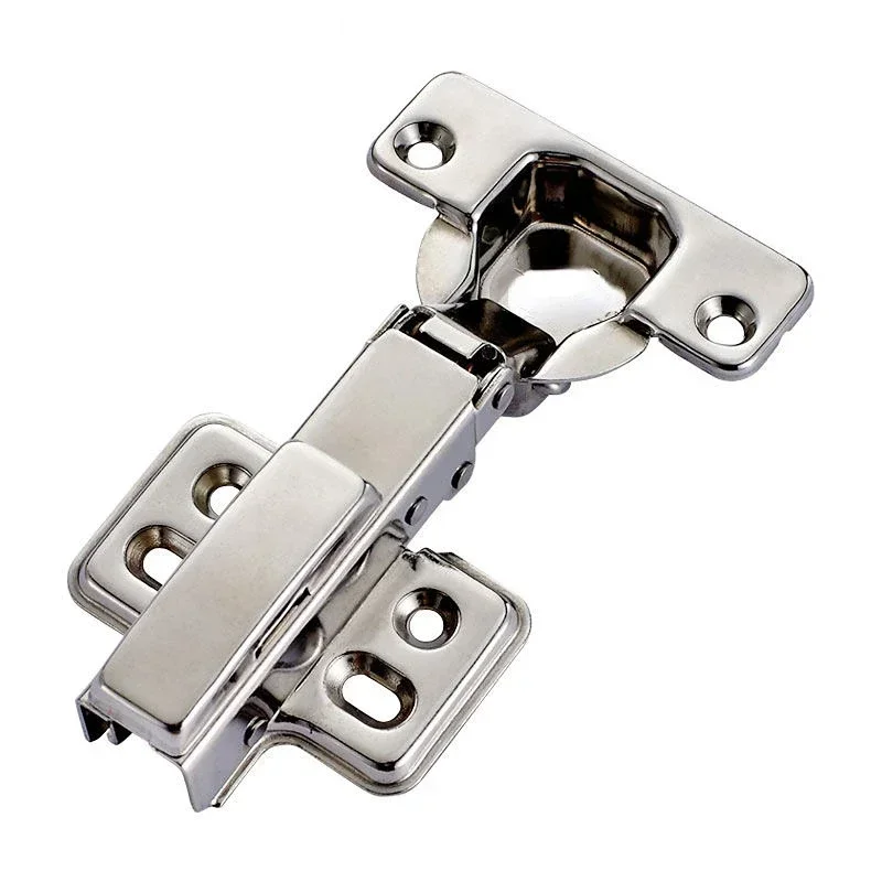 1pcs Hinge Soft Closing Full Overlay Door Hydraulic Hinges No-Drilling Hole Clip-On for Cabinet Cupboard Furniture Hardware