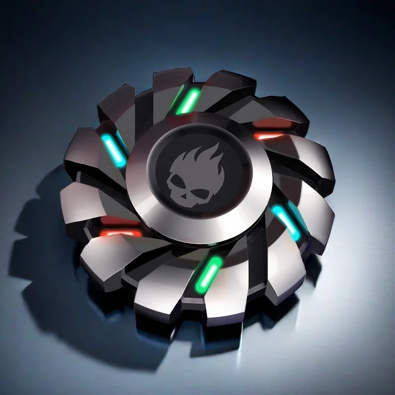 Novo luminoso fidget spinner edc metal alívio do estresse arco-íris luz dedos brinquedo para crianças adulto entrega rápida produtos