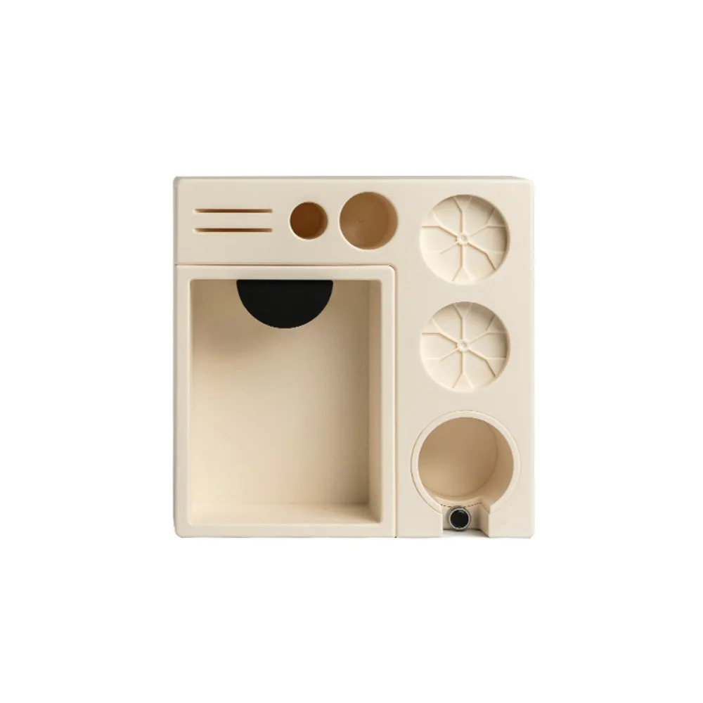 

Removable Espresso Tamping Holder Station Slip Resistant Base Plastic Espresso Knock Box Multi-functional Shock-absorbent