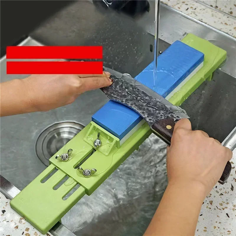 Adjustable Over Sink Sharpening Stone Base Holder Retractable Non-slip Whetstone Grinding for Knife Sink Bridge Fits Kitchen