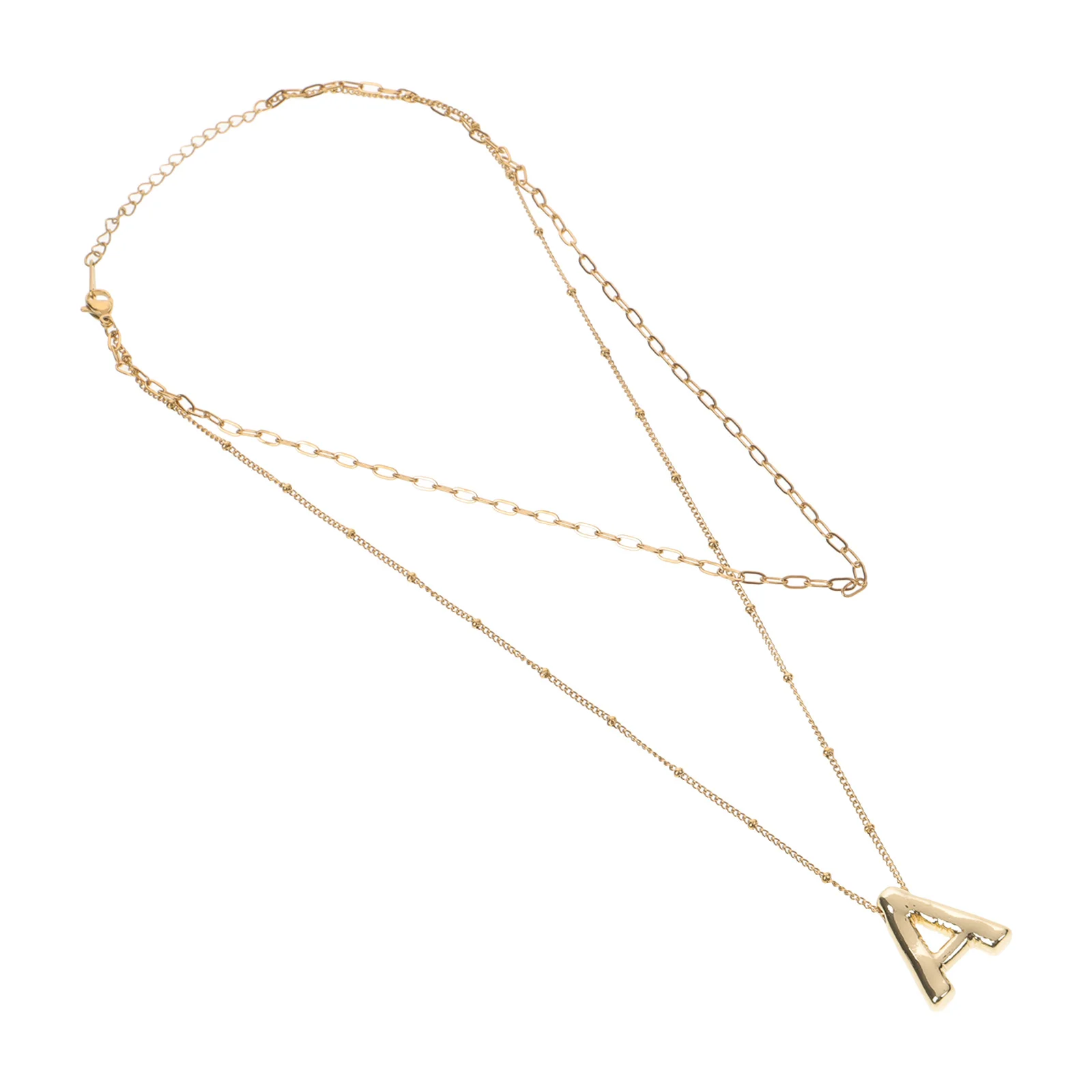 

Letter A Pendant Necklace Stylish Women Alphabet Charm Lightweight Jewelry Elegant Chain Necklace Perfect for Daily and Special