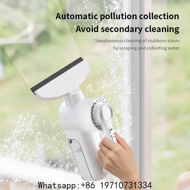 Electric Cordless Window Cleaner Vacuum Window cleaning tool Car Glass Wiper USB Rechargeable Automatic Portable Clean Machine