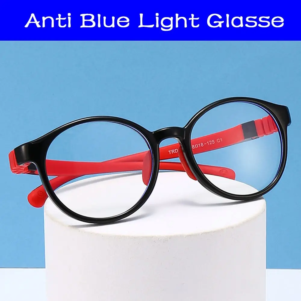 

Children Boys Girls Computer Eye Protection Ultra Light Frame Comfortable Eyeglasses Kids Glasses Anti-blue Light