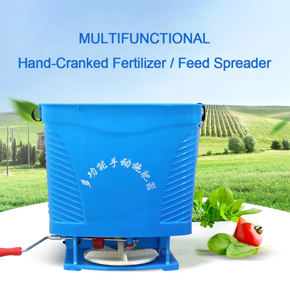 Backpack Fertilizer Applicator Energy-free Automatic Large Area Rapeseed Rice Planter Fish Pond Chicken Farm Feed Spreader