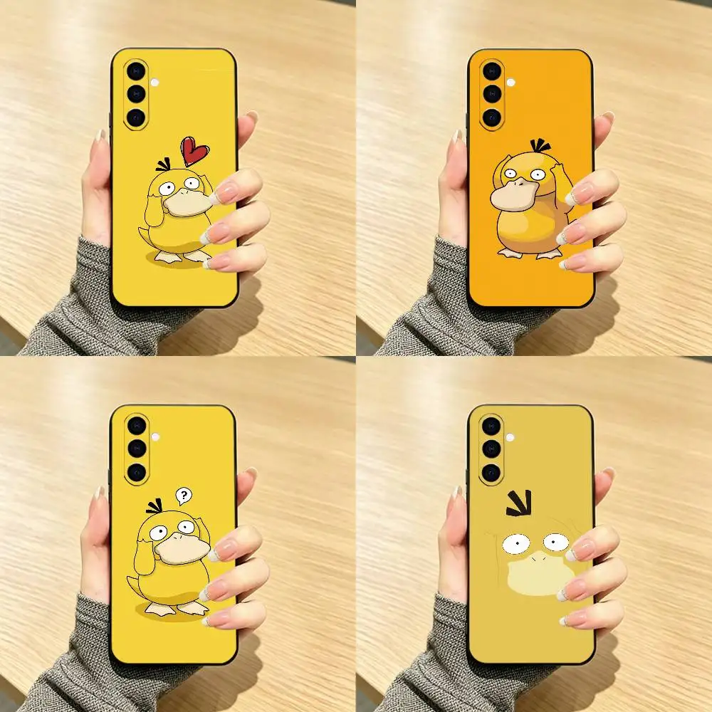 Cute P-Psyducks Mens gift  Phone Case For Samsung Galaxy A73,A72,A71,A70,A53,A52,A51,Others Soft Black Cover