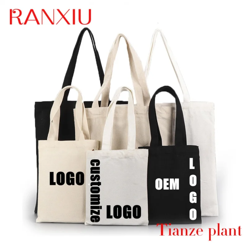 Bolsas de compras de playa con logotipo impreso personalizado, bolso de mano de algodón de lona, respetuoso con el medio ambiente, precio barato de fábrica