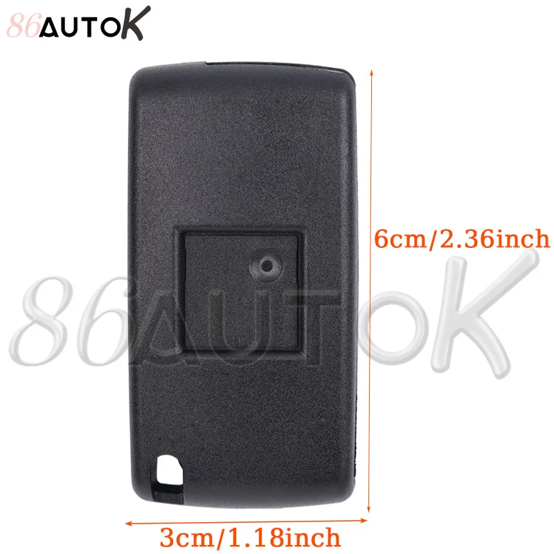 86AUTOK Etui na kluczyk zdalnego sterowania do Citroen C2 C3 C4 C5 C6 do Peugeot 207 307 308 407 607 807 Fob HU83/VA2 CE0523 CE0536 Przycisk 2/3