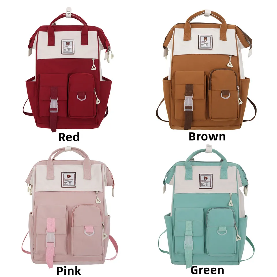 Women Nylon Backpack High Quality Schoolbag Fashion School Backpacks Female Casual Large Capacity Vintage Shoulder Bags