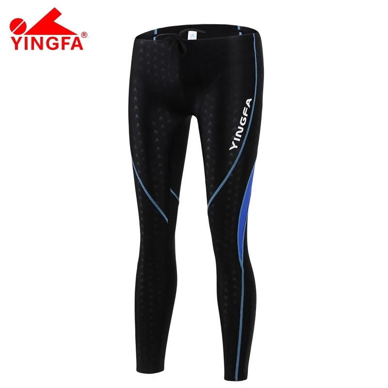 Yingfa Swimming Jammer Men Sharkskin Tights Long Swimming Pants Professional Competition Swim Leggings Athletic Swimwear