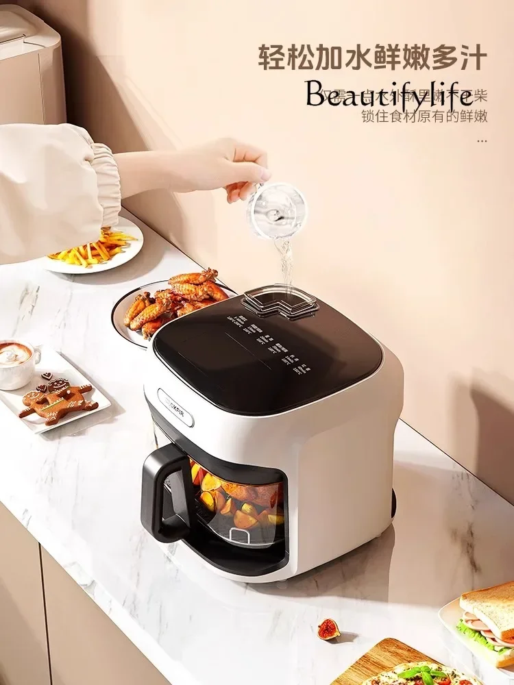 

Air fryer non-turning 7L household visual thickened glass spray steam oven