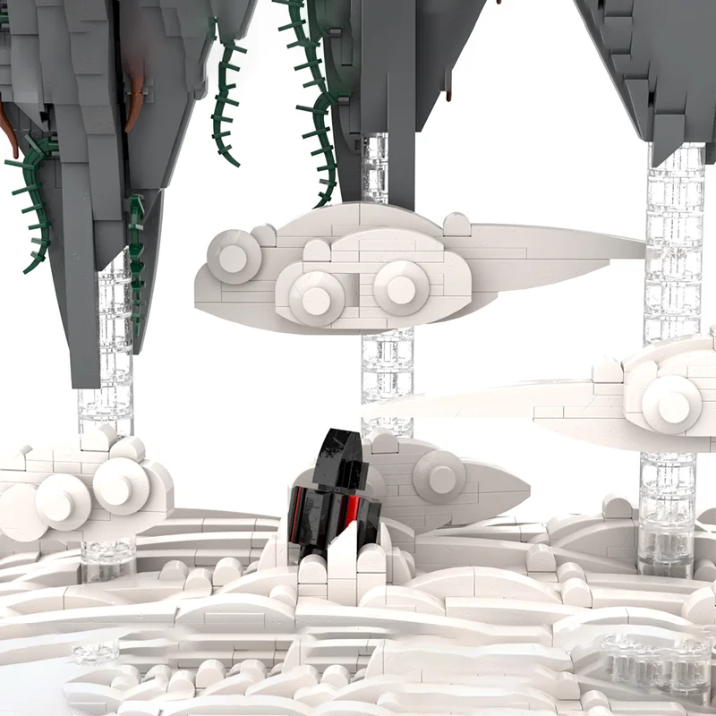 1463PCS MOC Flying Islands Magical DIY Model Building Blocks Birthday Toys Gift