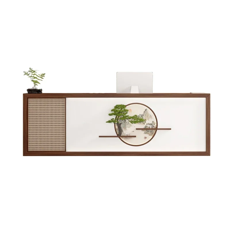 Business Luxury Reception Desks Storage Economic Computer Reception Counter Workbench Banco Cassa Negozio Office Furniture