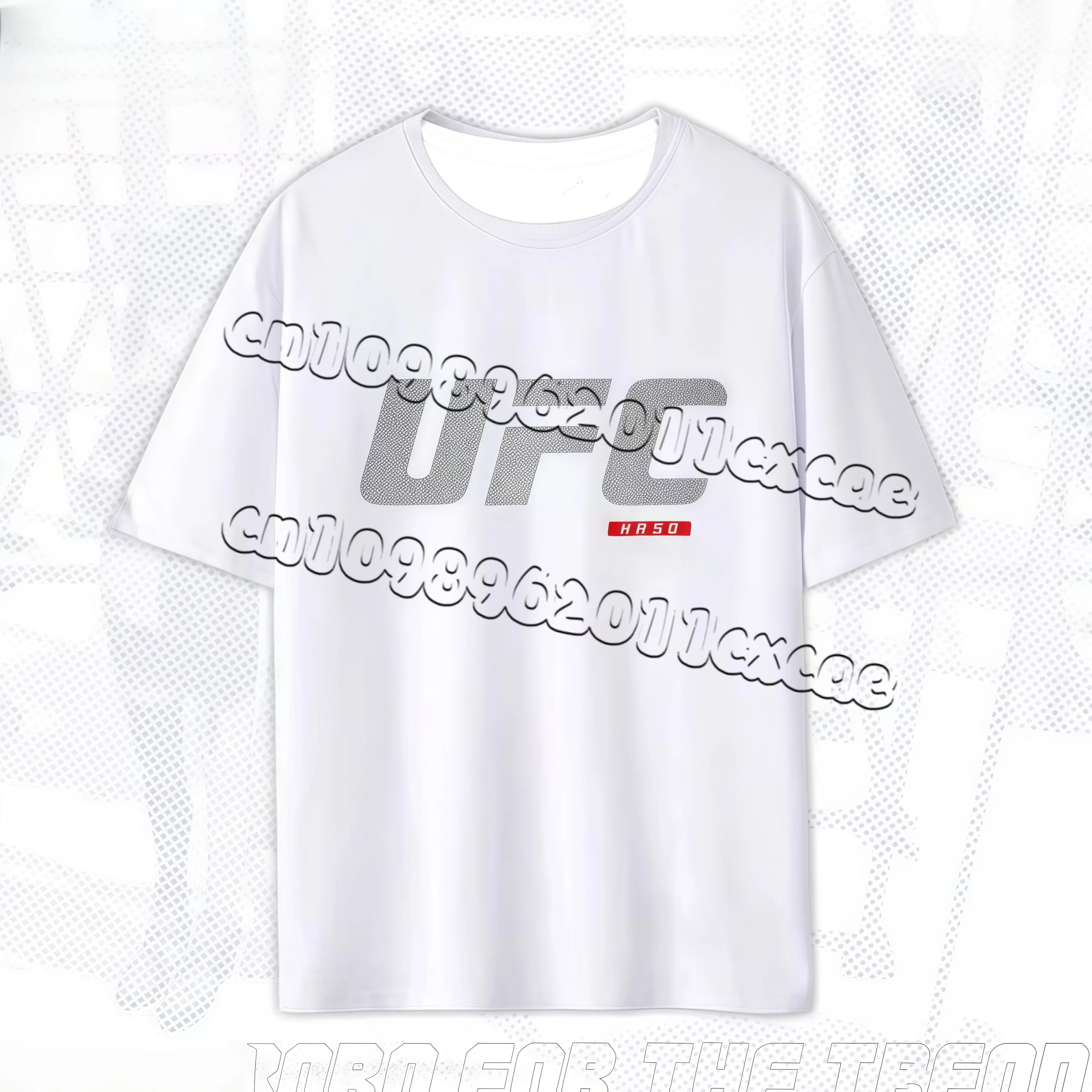 

2025 Summer Hot Selling New UFC Simple Fashion Quick Drying Breathable T-shirt Men's Short Sleeved Training Top