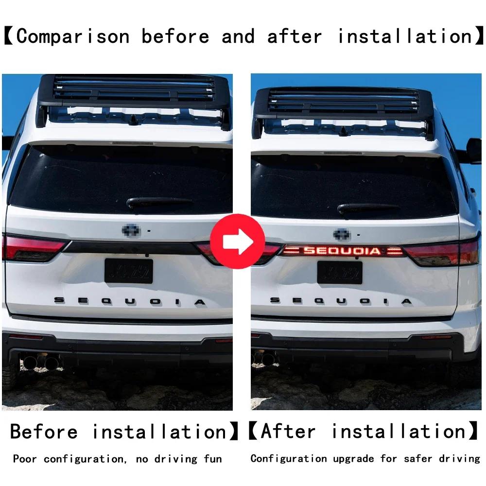 

Car LED Bumper Lights For Toyota Sequoia 2007 2008-2018 2019 Taillights Rear Fog Lamp Brake Light 12V Reflector Reverse Lampsdrl