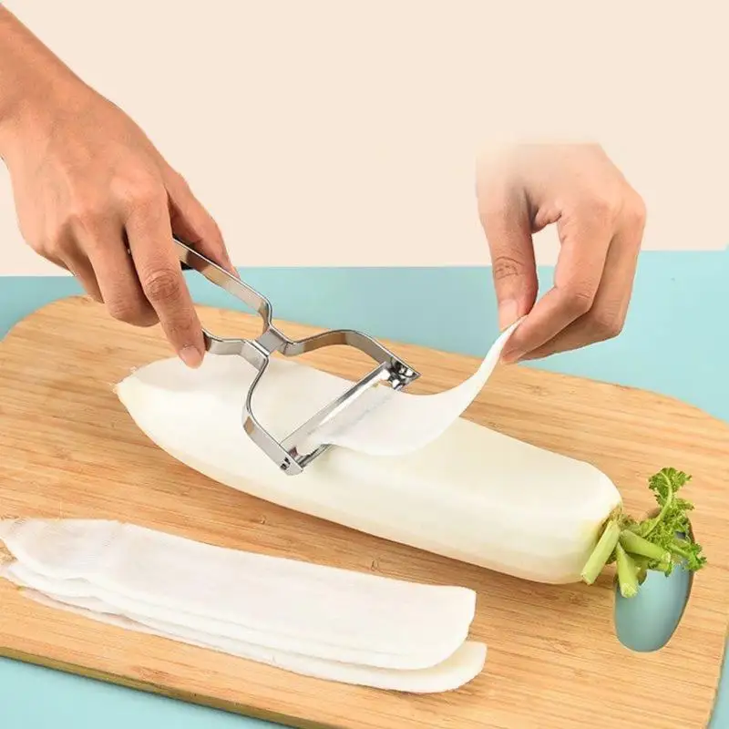 Premium Double Bladed Stainless Steel Vegetable Peeler Stainless Steel Peeler Household Kitchen Small Tool Multifunctio