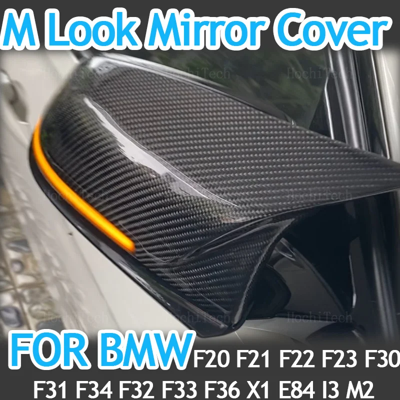 Real carbon fiber Rearview Side wing mirror cover cap for BMW F20 F21 F87 M2 F23 F30 F32 F33 F34 F36 X1 E84 i3 i3S Accessories