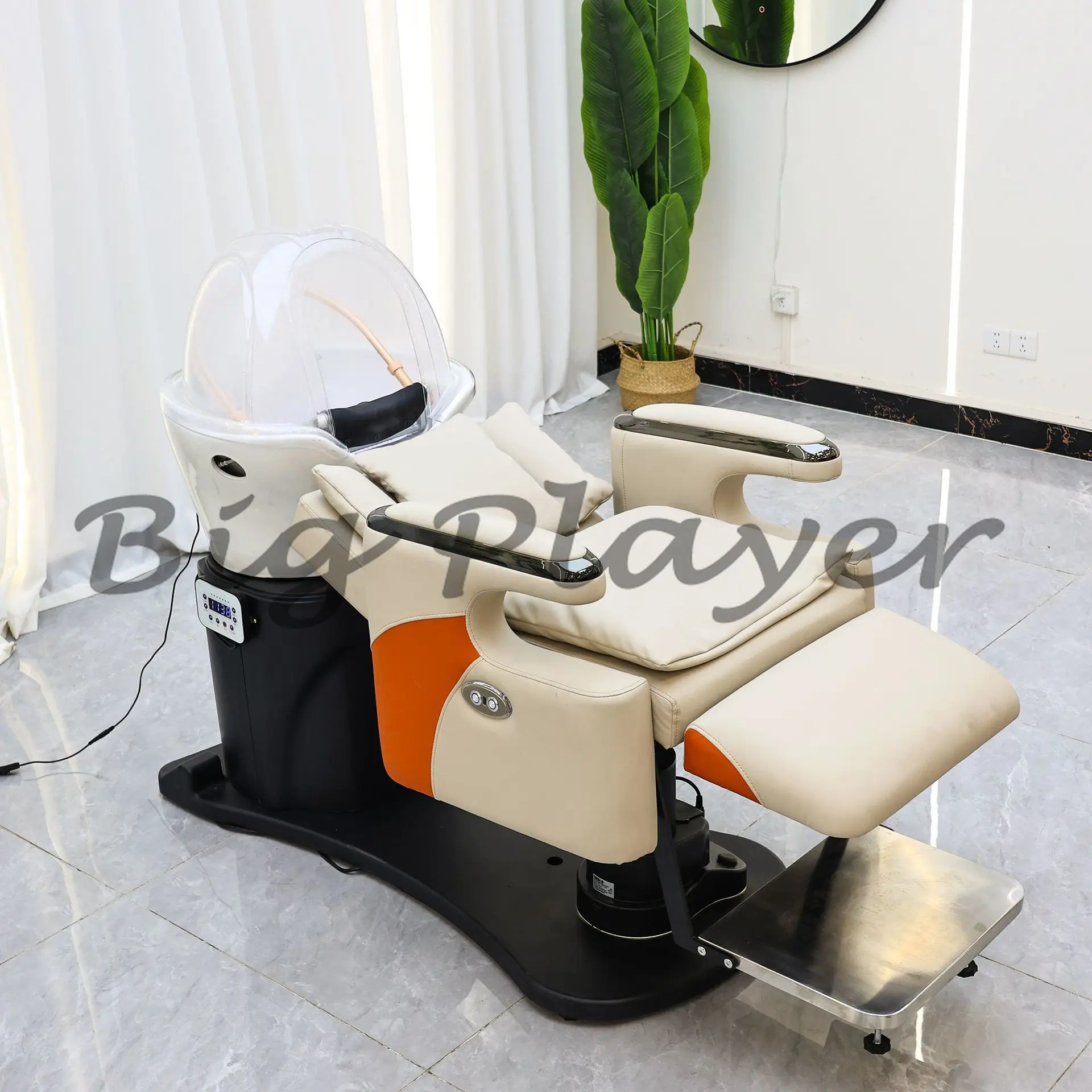 

Cross-border Internet Celebrities Smart High-end Hair Chair Rotating Flush Bed Multifunctional Electric Shampoo Bed Beauty